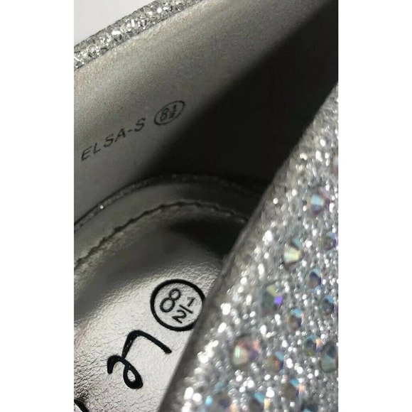 Le Miu ELSA Silver Rhinestone Bling Platform Stiletto Heels Wedding Prom Sz 8.5 - Picture 3 of 11